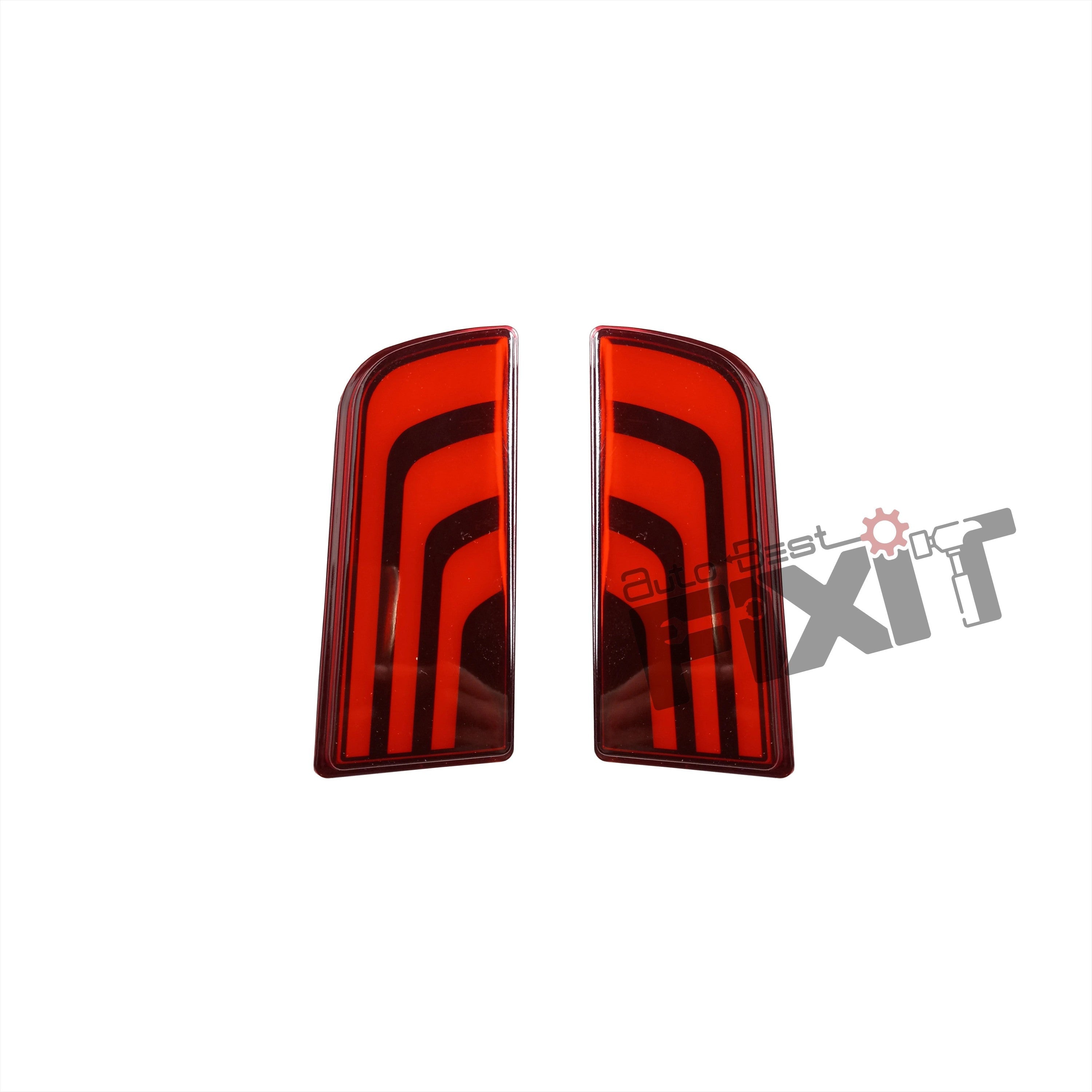 AutoStylenn Mahindra Scorpio 2018 Bumper Reflector Matrix For MAHINDRA SCORPIO Compatible with MAHINDRA Scorpio Vehicle