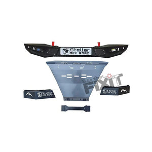 AutoStylenn Mahindra Thar Roxx Top Fire Front Metal Bumper With Underbody Shield For MAHINDRA THAR ROXX Compatible with MAHINDRA Thar Roxx Vehicle