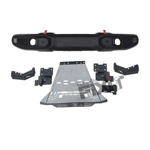 Mahindra Thar Roxx Wrangler Style Front Bumper (ABS) With Underbody Shield – Aftermarket Car Accesso