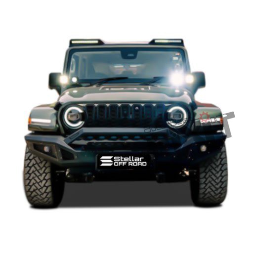 AutoStylenn Mahindra Thar Roxx Front Bumper With Underbody Shield (V2) For MAHINDRA THAR ROXX Compatible with MAHINDRA Thar Roxx Vehicle_2