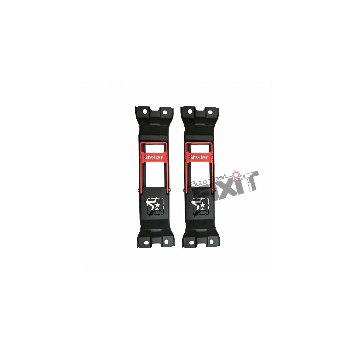 AutoStylenn Mahindra Thar Roxx Door Hinge Step Combined Red & Black (V3) For MAHINDRA THAR ROXX Compatible with MAHINDRA Thar Roxx Vehicle