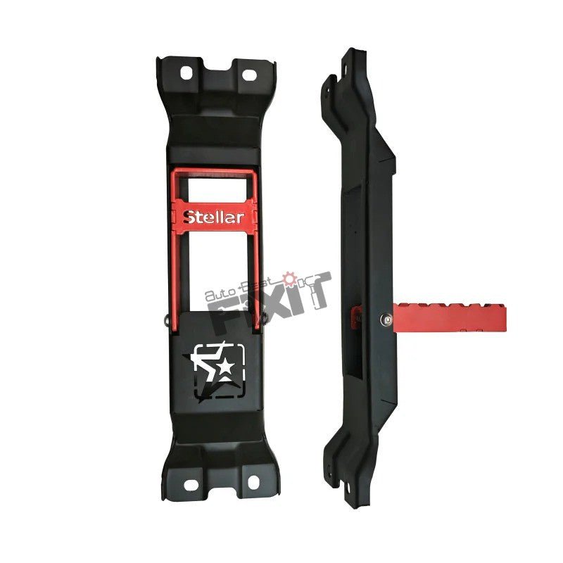 AutoStylenn Mahindra Thar Door Hinge Step Red & Black For MAHINDRA THAR Compatible with MAHINDRA Thar Vehicle_3