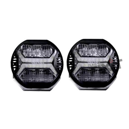 AutoStylenn Mahindra Thar Universal LED Fog Lamp (White) For MAHINDRA THAR Compatible with MAHINDRA Thar Vehicle