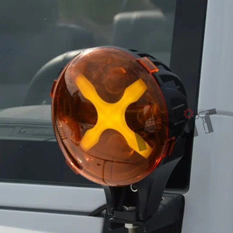 Mahindra Thar X Style LED Fog Lamp (Universal) High Performance Off-Road Lighting – Durable ABS Constructi