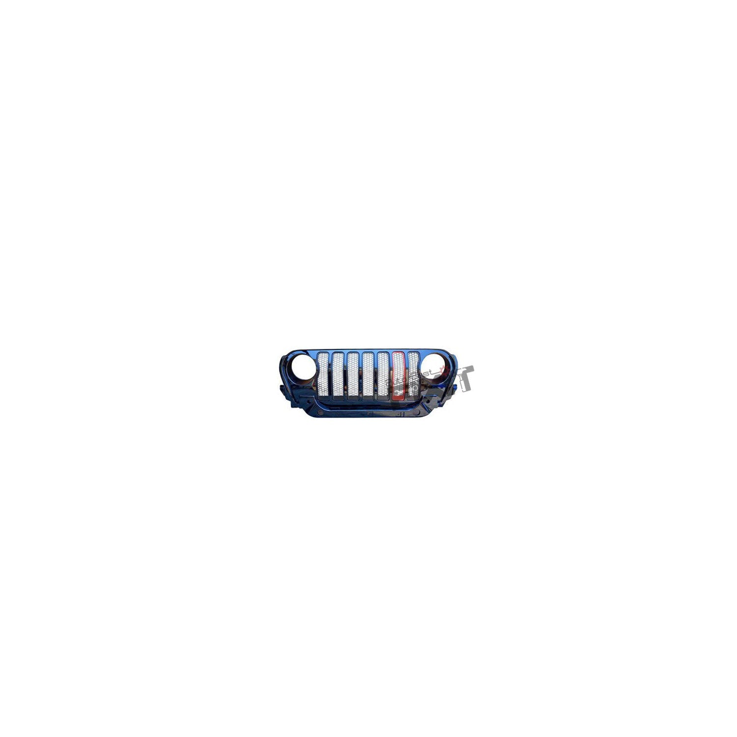 AutoStylenn Mahindra Thar 7-Slot Black Wrangler Style ABS Front Grill With Red Slot For MAHINDRA THAR Compatible with MAHINDRA Thar Vehicle