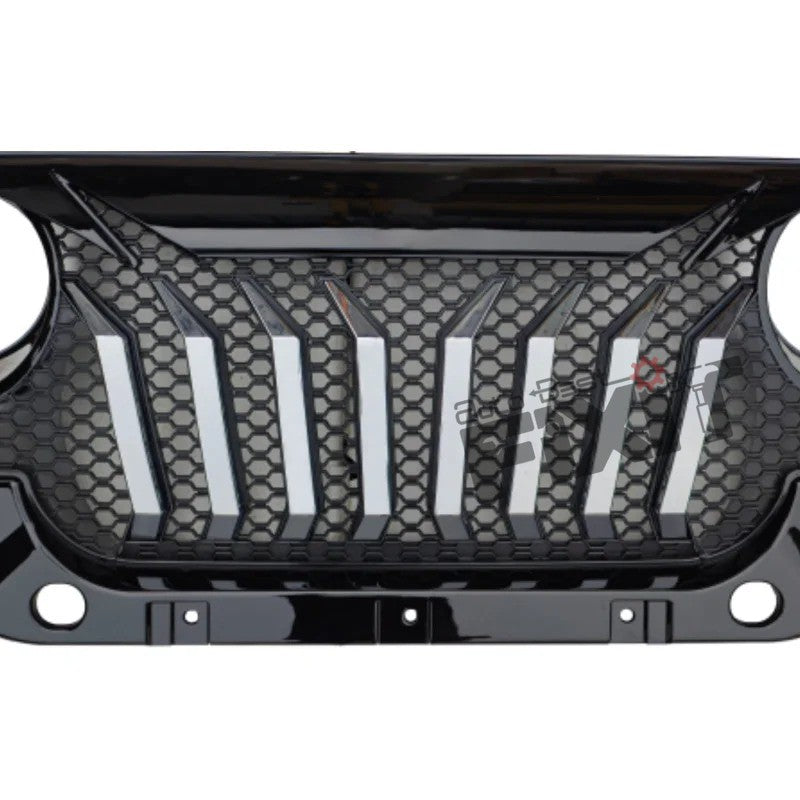 AutoStylenn Mahindra Thar Predator Style Front Grill With Chrome For MAHINDRA THAR Compatible with MAHINDRA Thar Vehicle_1