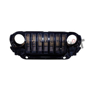 Mahindra Thar 7-Slot Wrangler Style ABS Front Grill Black