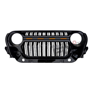 Mahindra Thar Top Fire Grill With LED Matt Black Gloss Black