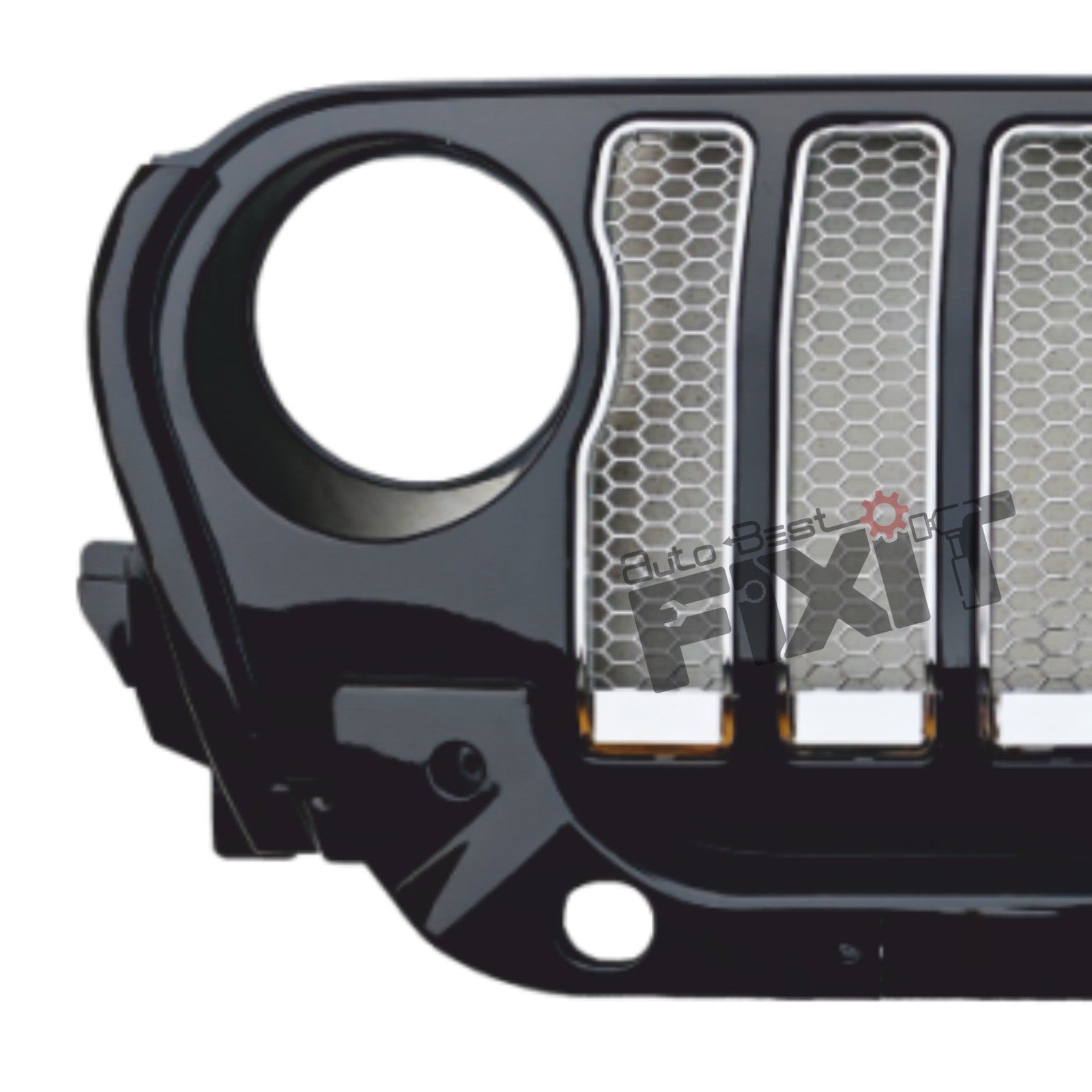 AutoStylenn Mahindra Thar Roxx 7-Slot Wrangler Style Grill For MAHINDRA THAR ROXX Compatible with MAHINDRA Thar Roxx Vehicle_4