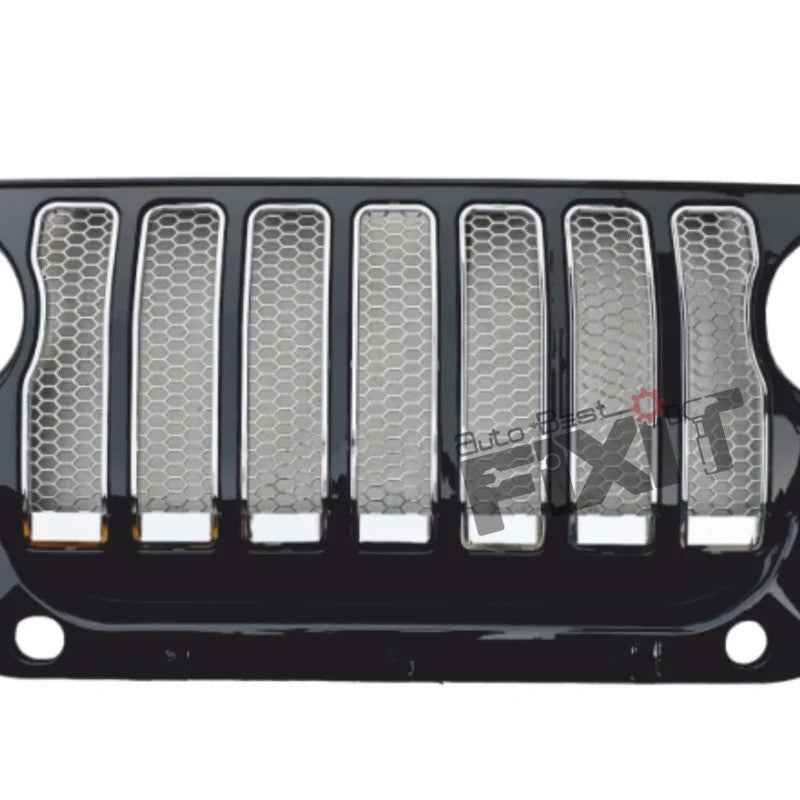 Mahindra Thar 7 Slot Wrangler Style Grill with Chrome Slot – Premium Quality Desi