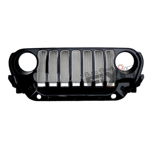 AutoStylenn Mahindra Thar 7 Slot Wrangler Style Grill with Chrome Slot For MAHINDRA THAR Compatible with MAHINDRA Thar Vehicle