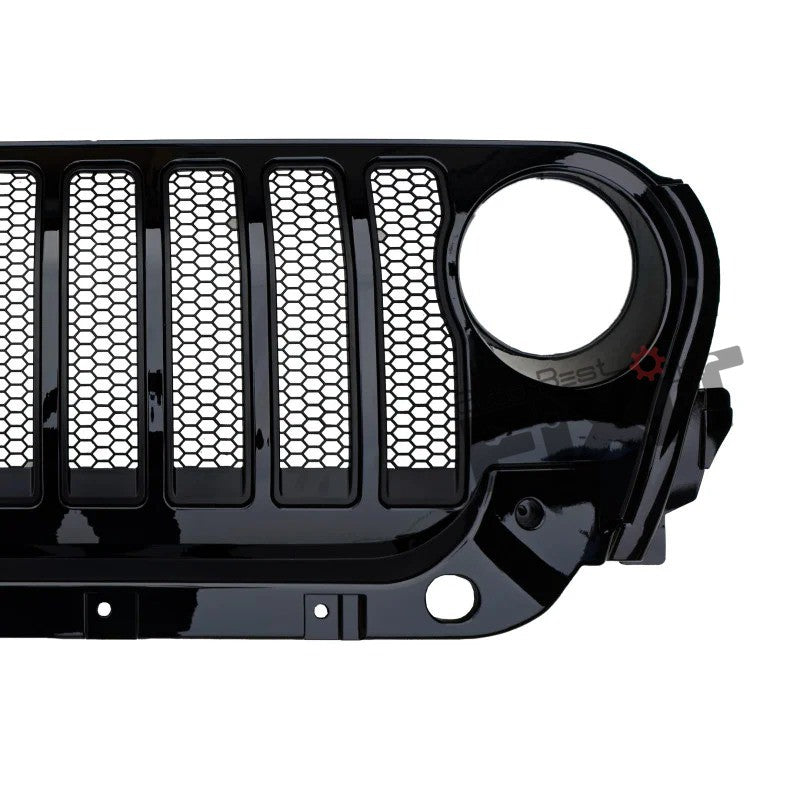 AutoStylenn Mahindra Thar Wrangler Style 7-Slot ABS Front Grill Gloss Black For MAHINDRA THAR Compatible with MAHINDRA Thar Vehicle_3