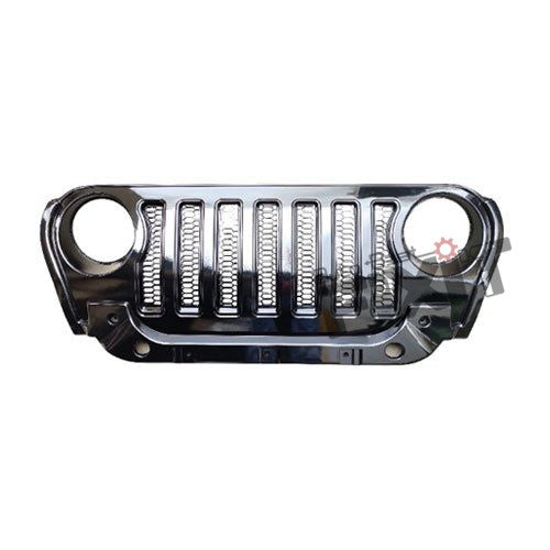 AutoStylenn Mahindra Thar Wrangler Style 7-Slot ABS Front Grill Gloss Black For MAHINDRA THAR Compatible with MAHINDRA Thar Vehicle