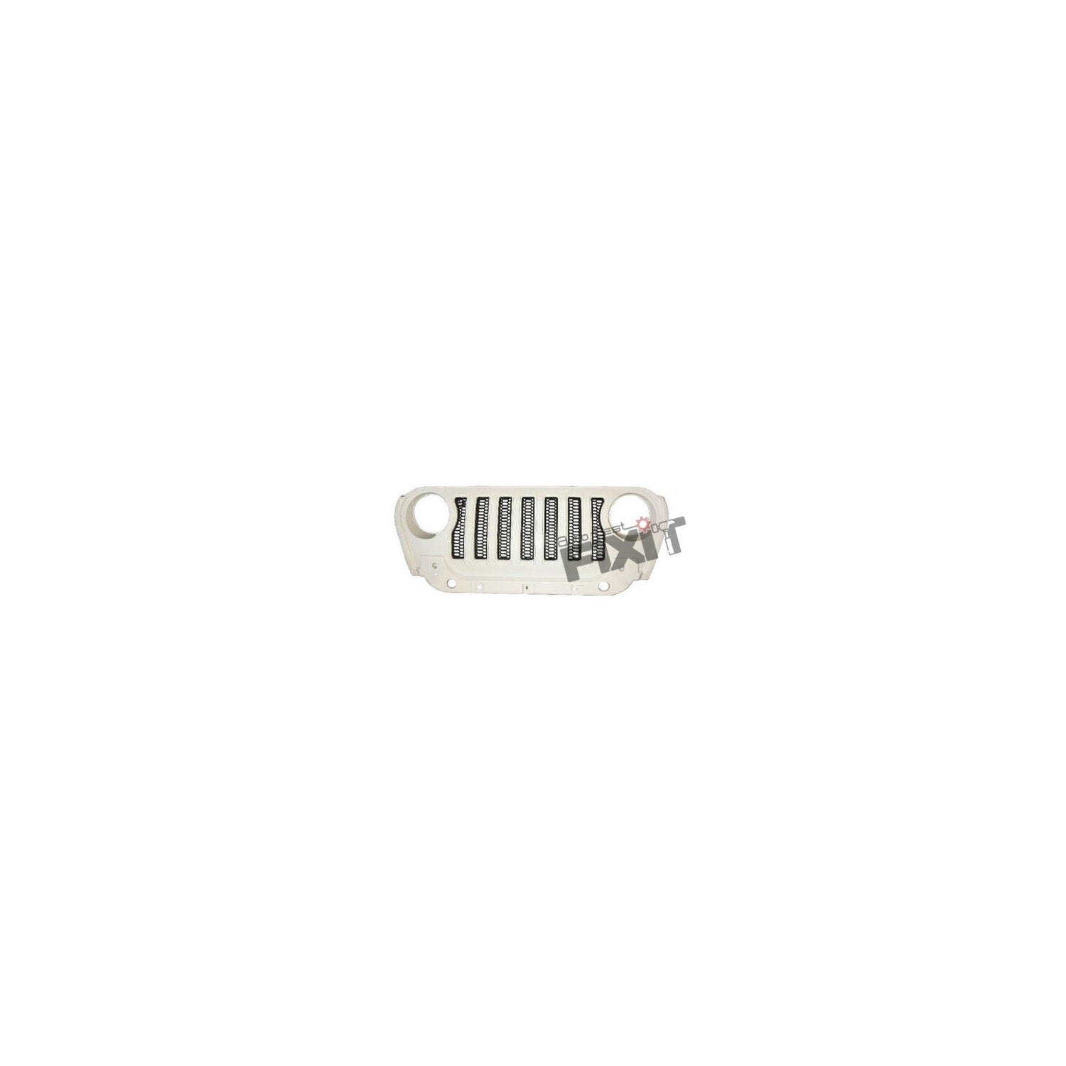 AutoStylenn Mahindra Thar Wrangler Style 7-Slot ABS Front Grill White For MAHINDRA THAR Compatible with MAHINDRA Thar Vehicle