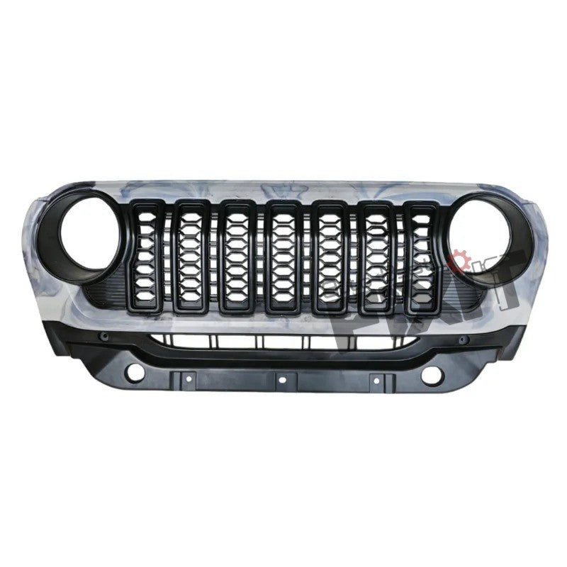AutoStylenn Mahindra Thar Roxx 7 - Slot Wrangler Style Grill For MAHINDRA THAR ROXX Compatible with MAHINDRA Thar Roxx Vehicle