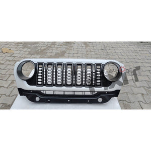 Mahindra Thar 3 Door Front Grill wrangler 2025 Look Black & White