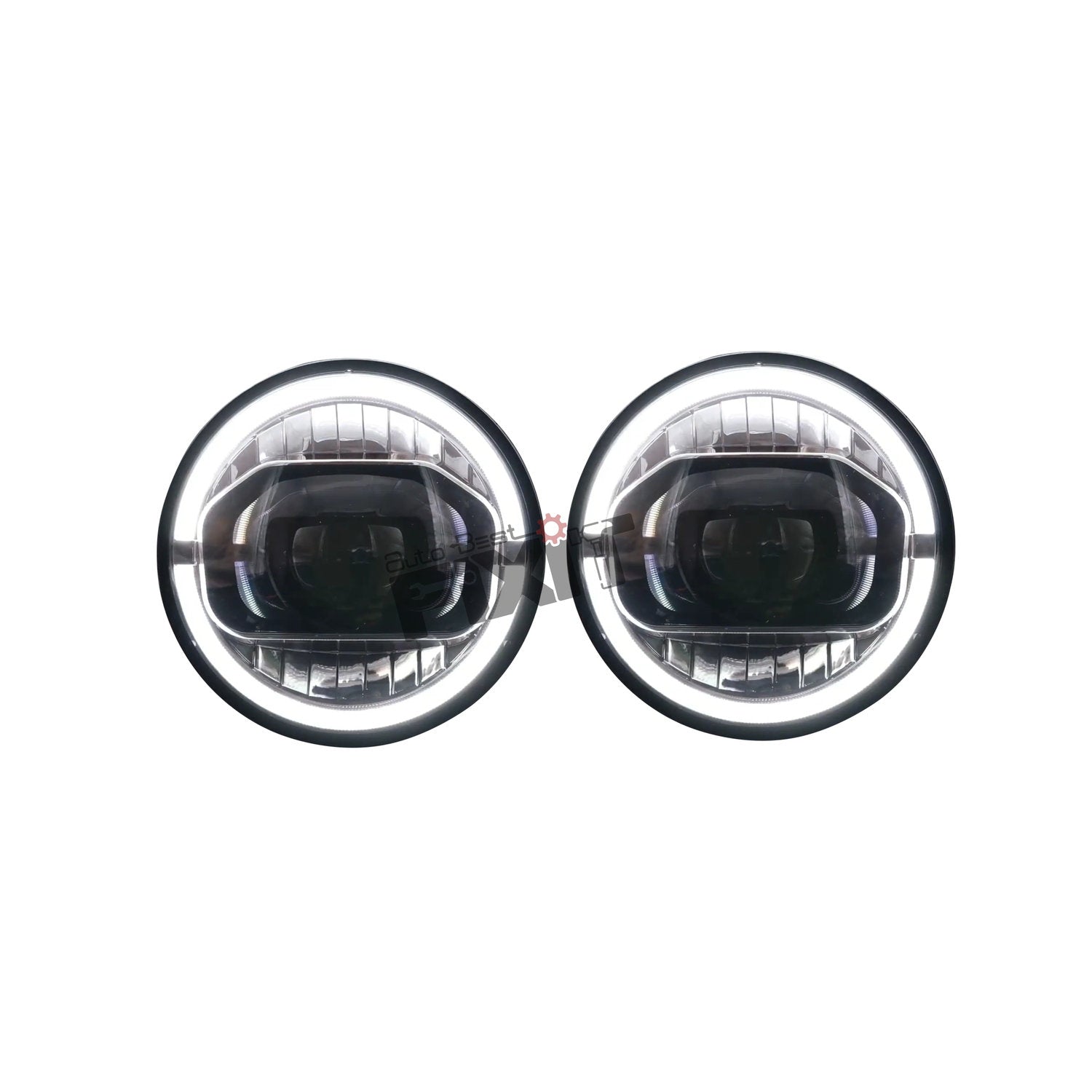 AutoStylenn Mahindra Thar Wrangler Style Headlamp (V2) For MAHINDRA THAR Compatible with MAHINDRA Thar Vehicle