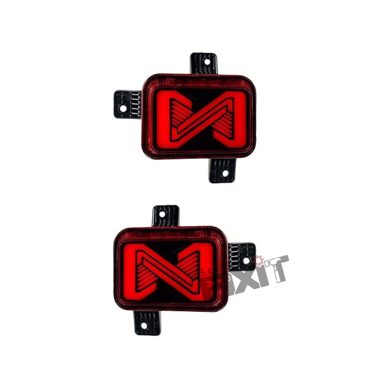 AutoStylenn Mahindra Thar X Style Bumper Reflector | Stylish Rear Reflectors for Enhanced Visibility For MAHINDRA THAR Compatible with MAHINDRA Thar Vehicle_4