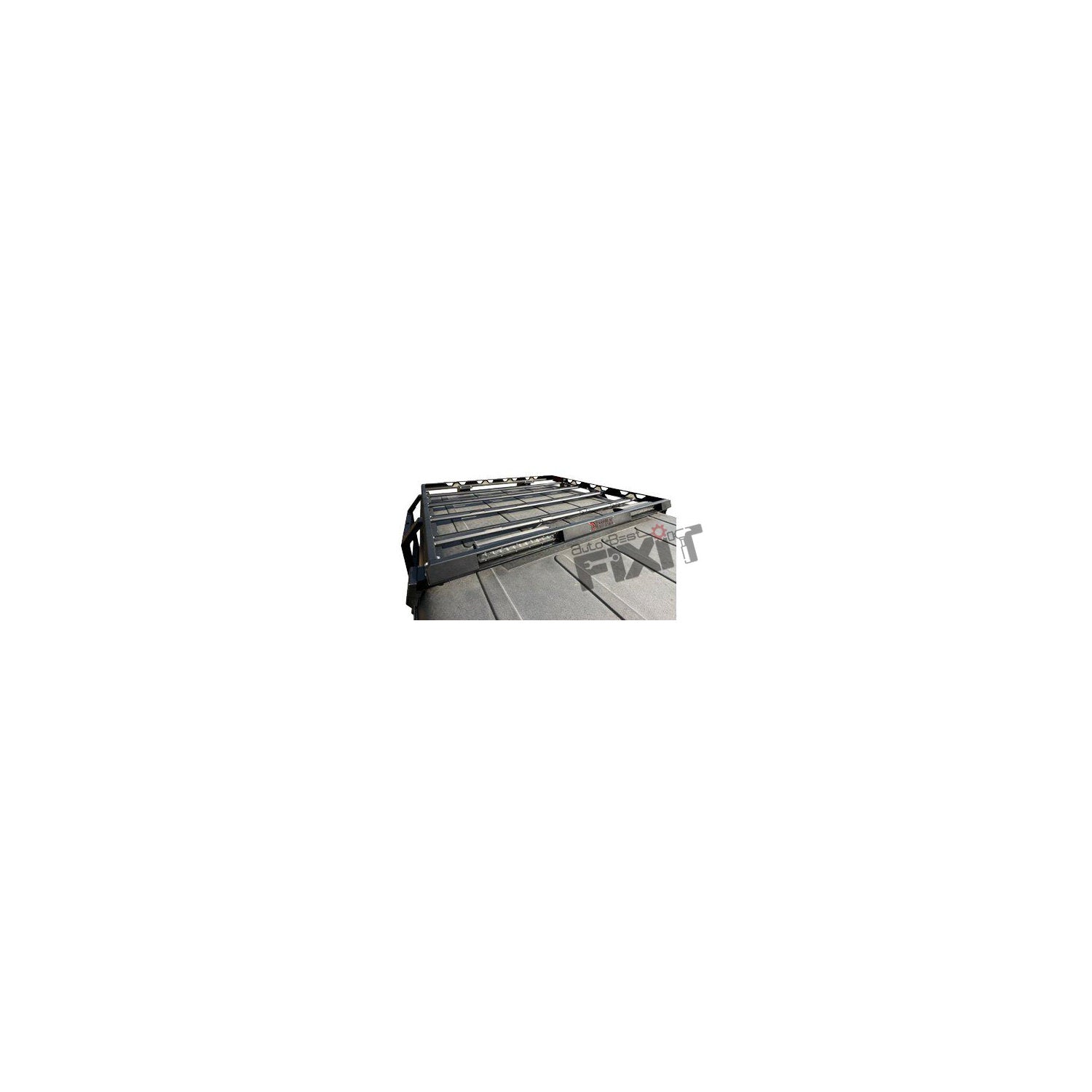 AutoStylenn Mahindra Thar Rear Half Roof Rack With Light Bar For MAHINDRA THAR Compatible with MAHINDRA Thar Vehicle