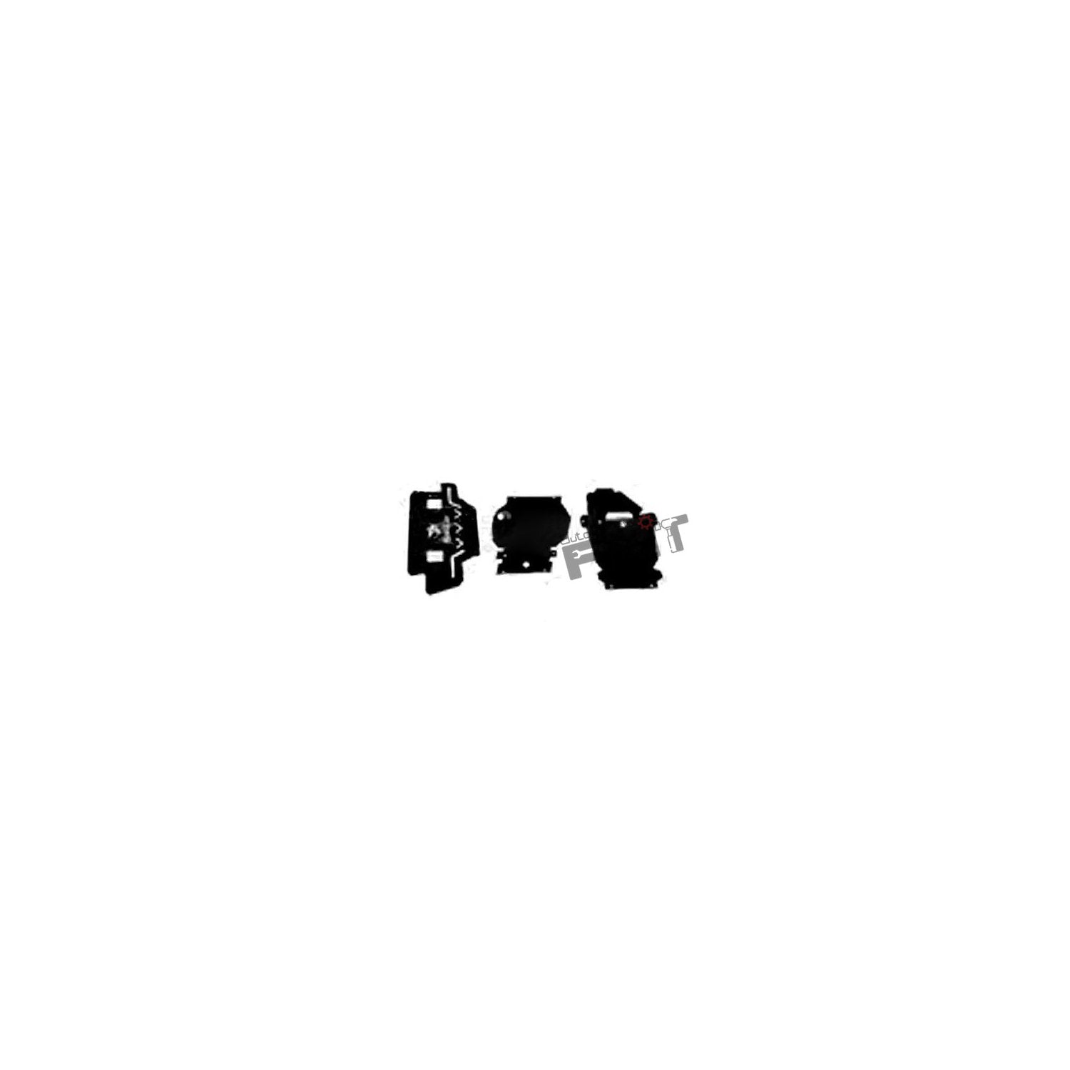 AutoStylenn Mahindra Thar Underbody Shield Black Set of 3 Pcs For MAHINDRA THAR Compatible with MAHINDRA Thar Vehicle