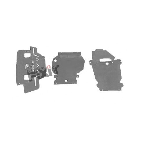 AutoStylenn Mahindra Thar Underbody Shield Gray 3 Set For MAHINDRA THAR Compatible with MAHINDRA Thar Vehicle