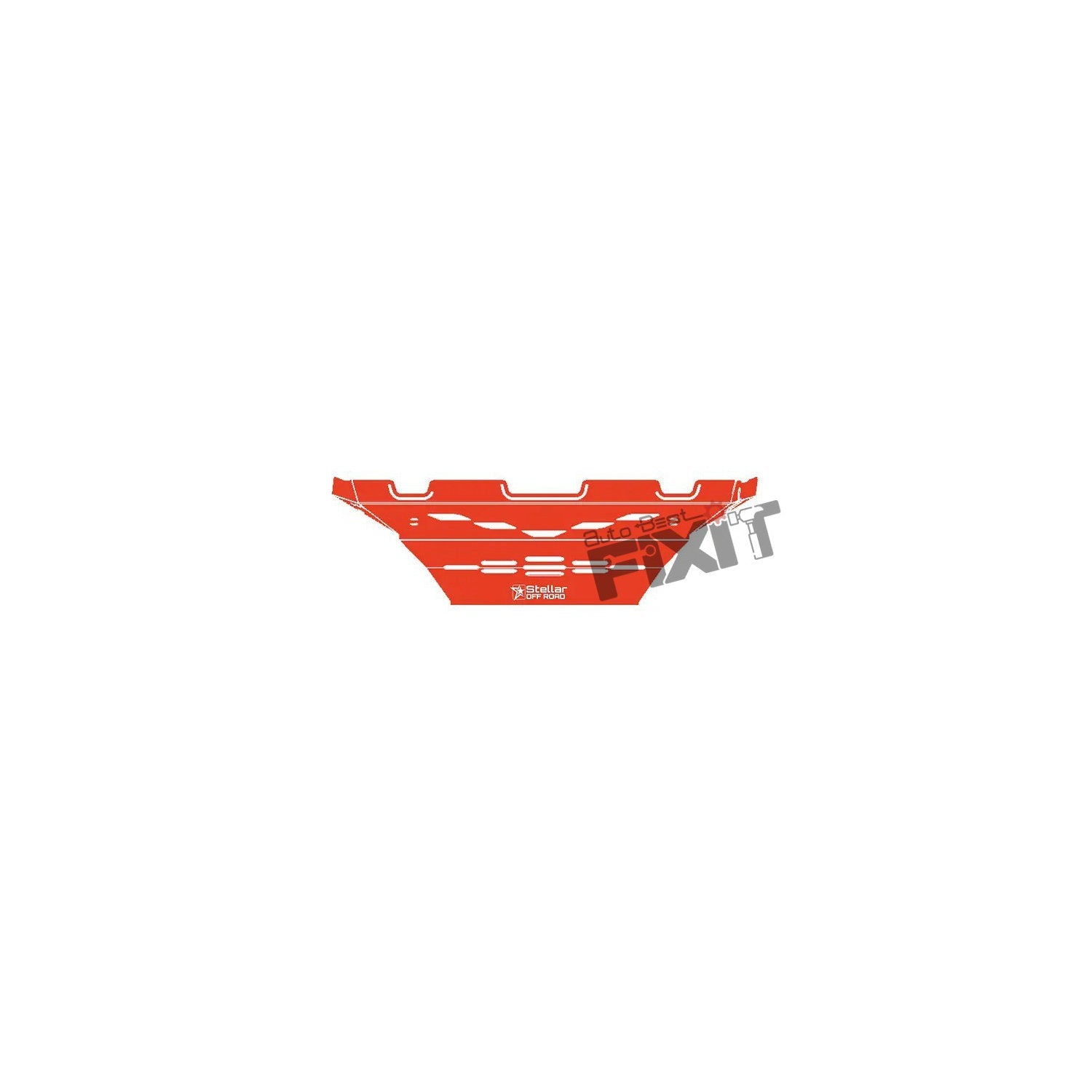 AutoStylenn Mahindra Thar Roxx Front Underbody Shield (Red) For MAHINDRA THAR ROXX Compatible with MAHINDRA Thar Roxx Vehicle