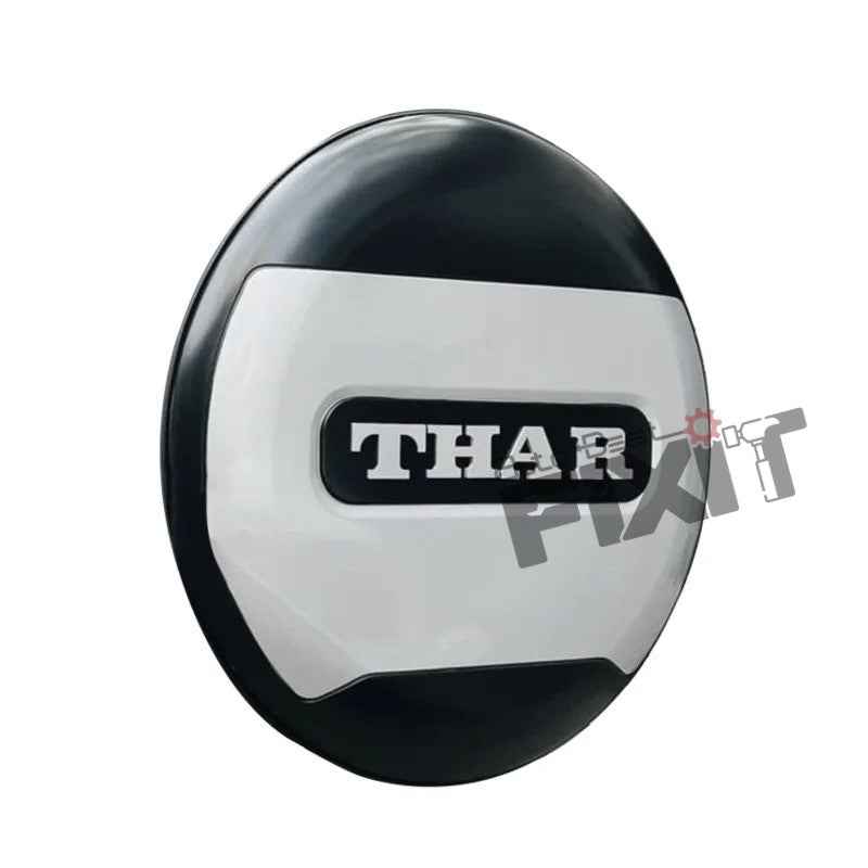 Mahindra Thar Stepney Cover Defender Style Black & White – Easy Installation F
