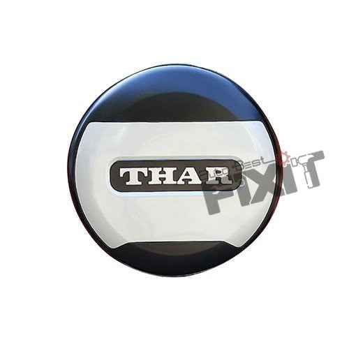 Mahindra Thar Stepney Cover Defender Style Black & White – Aftermarket Car Accesso
