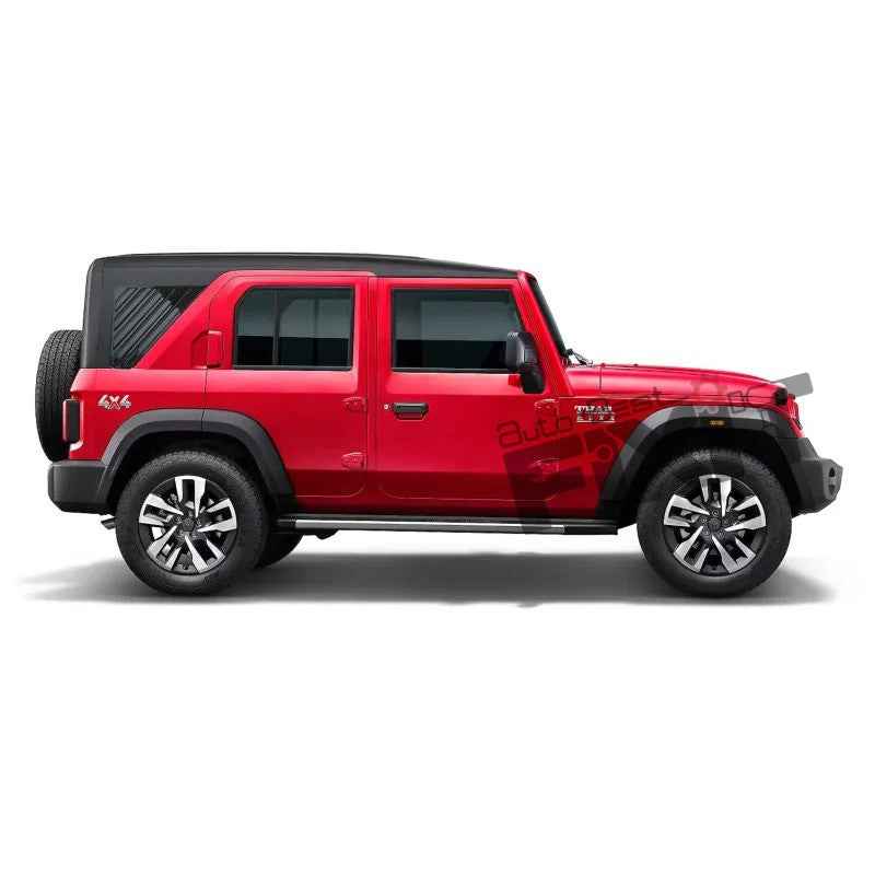 Mahindra Thar Roxx Window Louvers & Quarter Glass Cover – Durable ABS Constructi