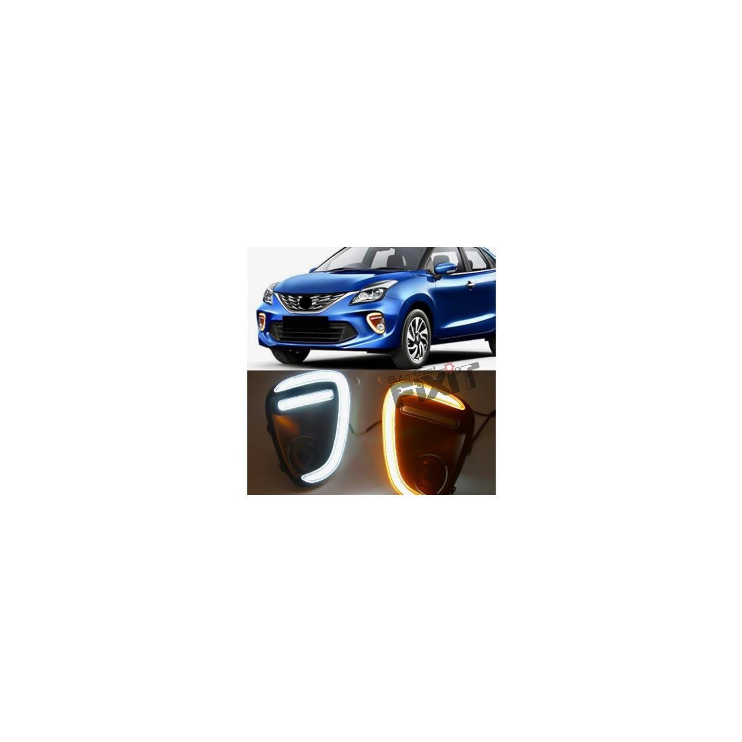 AutoStylenn Maruti Suzuki Baleno 2020 DRL Fog Lamp For MARUTI BALENO Compatible with MARUTI Baleno Vehicle