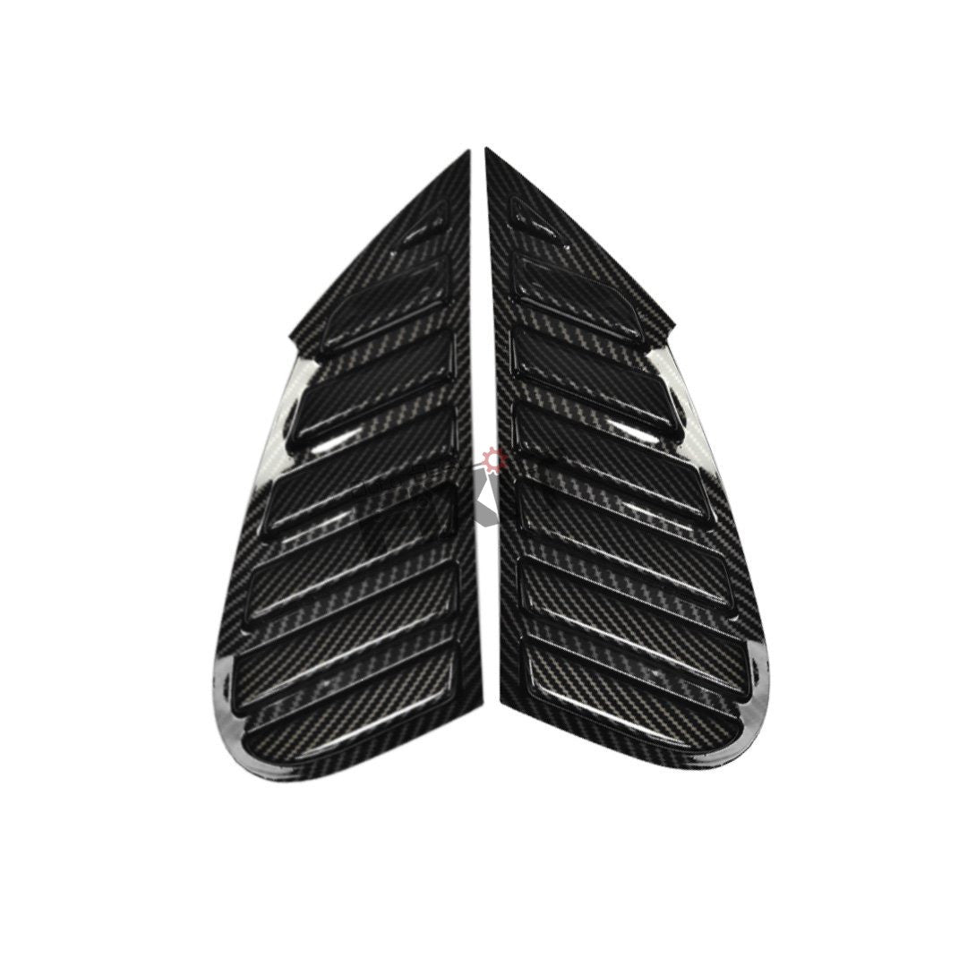 Maruti Suzuki Baleno 2022 - 2024 Carbon Window Louvers & Quarter Glass Cover – Aftermarket Car Accesso