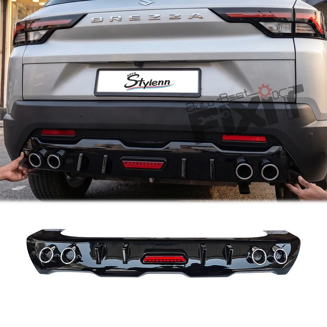 Maruti Suzuki Brezza Rear Diffuser With F1 Light