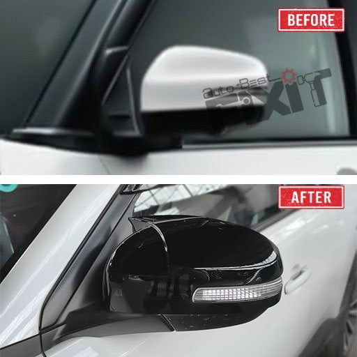 AutoStylenn Maruti Suzuki Brezza Batman Style Mirror Cover 2022-2025 For MARUTI BREZZA Compatible with MARUTI Brezza Vehicle_4