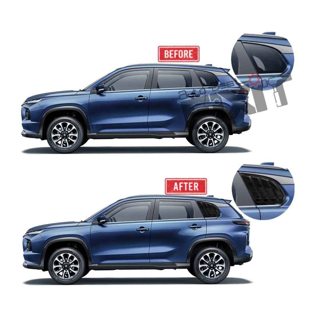 Maruti Grand Vitara SUV Window Louvers & Quarter Glass Cover – Easy Installation F