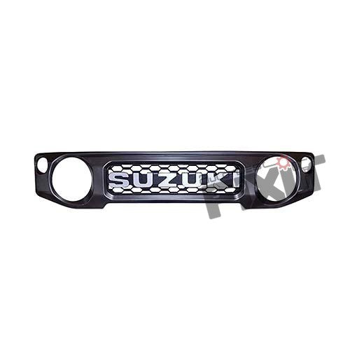 AutoStylenn Maruti Suzuki Jimny Big Suzuki Logo Gloss Black Grill - Premium Front Styling Accessory For MARUTI JIMNY Compatible with MARUTI Jimny Vehicle