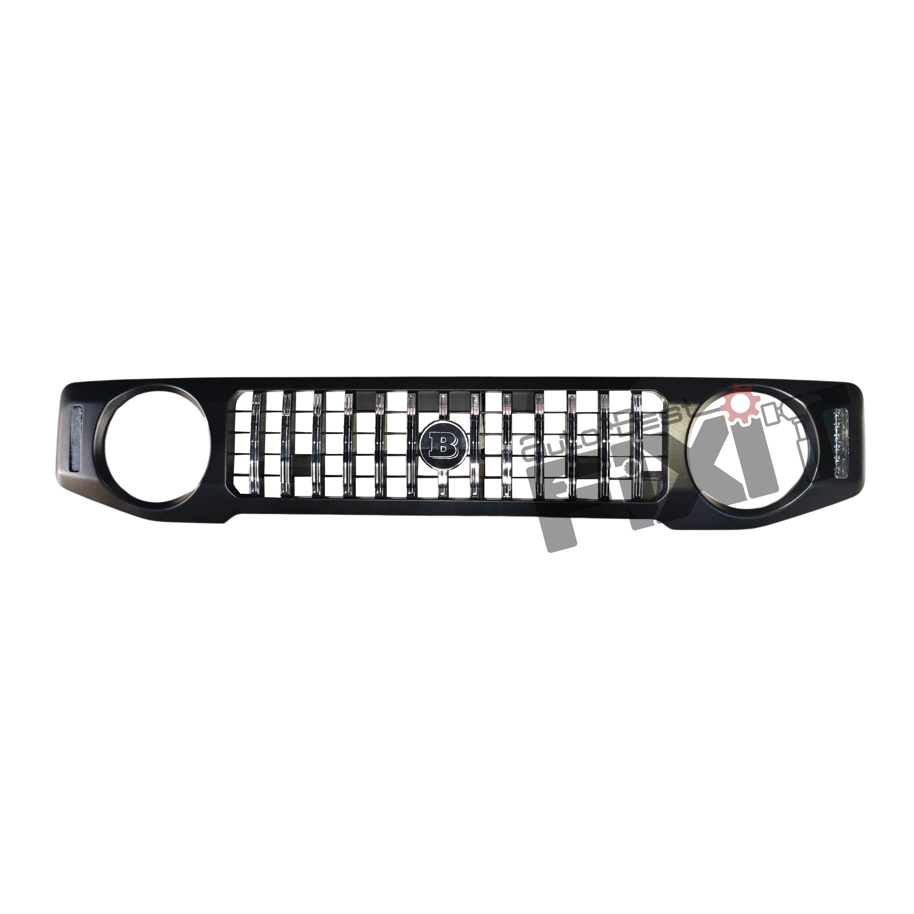 AutoStylenn Maruti Suzuki Jimny ABS GTR Style With Brabus Logo Grill (Matt Black) For MARUTI JIMNY Compatible with MARUTI Jimny Vehicle