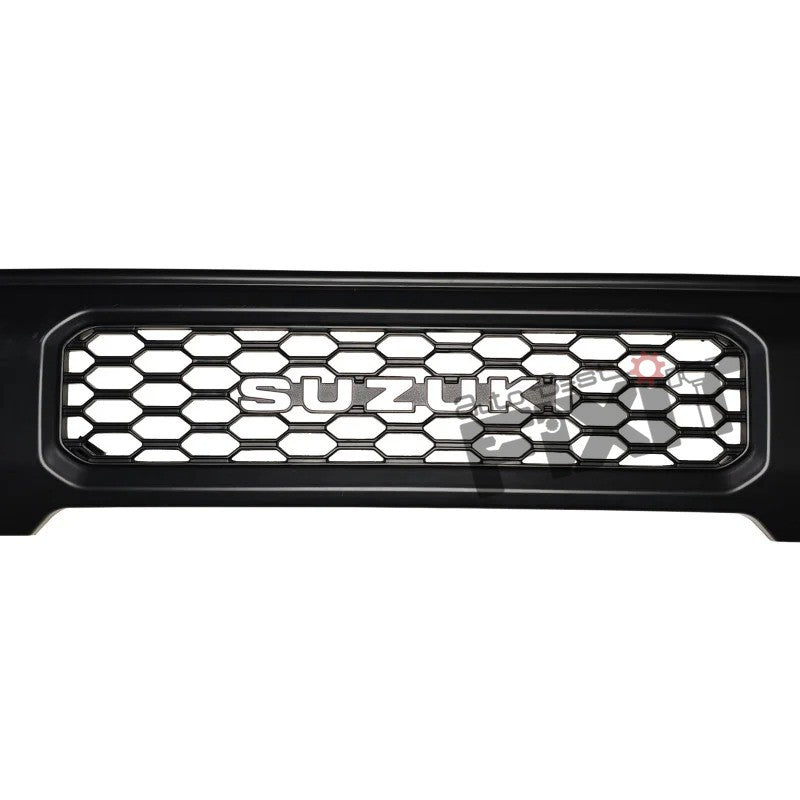 AutoStylenn Maruti Suzuki Jimny ABS Grill With ���SUZUKI��� Logo (Matt Black, Gloss Black, Grey) For MARUTI JIMNY Compatible with MARUTI Jimny Veh_2
