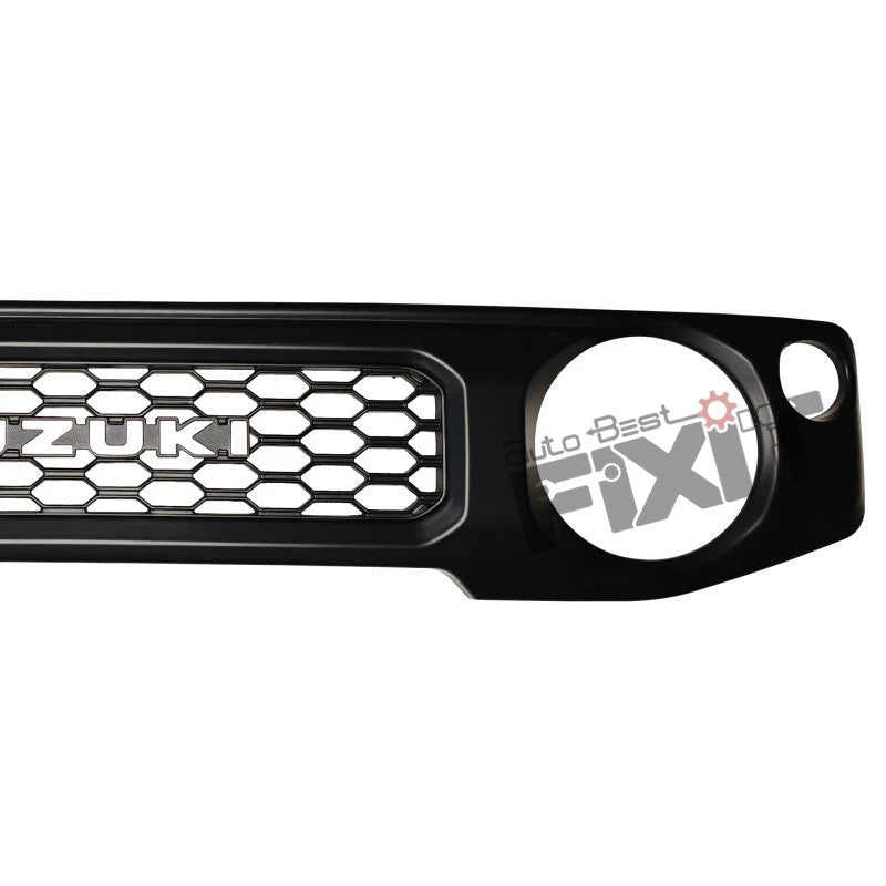 AutoStylenn Maruti Suzuki Jimny ABS Grill With ���SUZUKI��� Logo (Matt Black, Gloss Black, Grey) For MARUTI JIMNY Compatible with MARUTI Jimny Veh_3