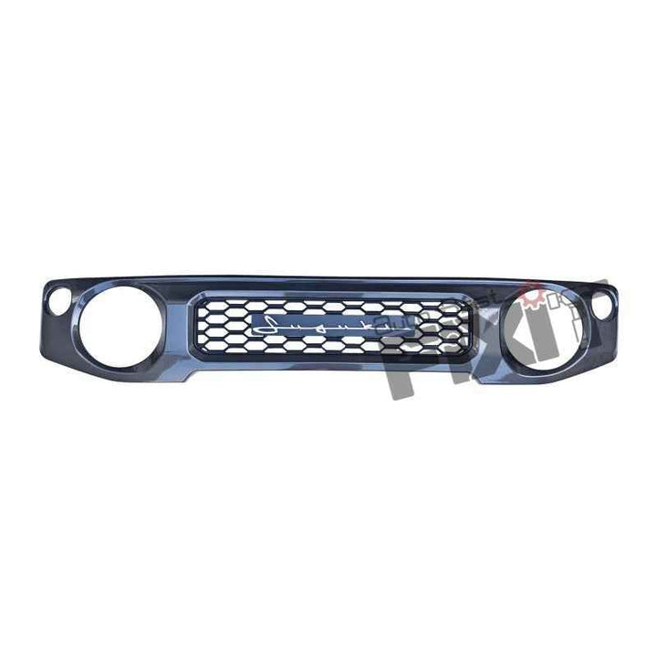 Maruti Suzuki Jimny ABS Grill With Suzuki Cursive Logo (Matt Black, Gloss Black, Grey) – Premium Quality Desi
