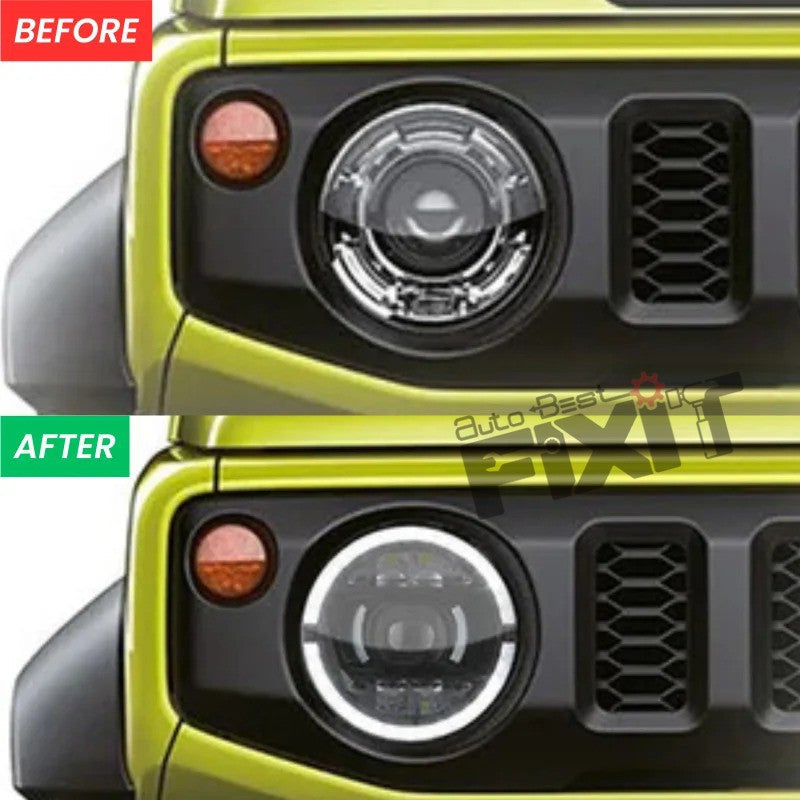 Maruti Suzuki Jimny G Wagon Style Headlamp (V2) – Durable ABS Constructi