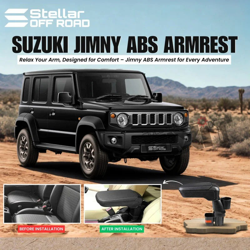 AutoStylenn Maruti Suzuki Jimny Front Armrest | Premium Comfort & Storage Solution for Jimny | Easy Installation For MARUTI JIMNY Compatible with MARUTI Jimny Vehicle_2