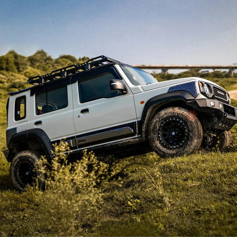 AutoStylenn Maruti Suzuki Jimny Roof Rack with LED (V1) For MARUTI JIMNY Compatible with MARUTI Jimny Vehicle_7