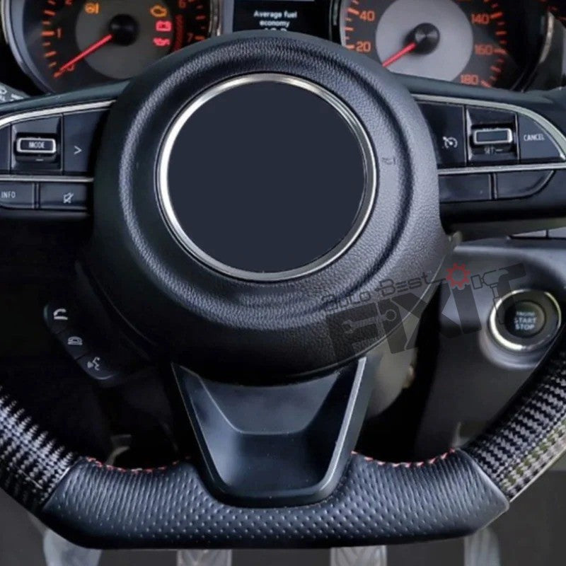 AutoStylenn Maruti Suzuki Jimny Carbon Fiber Steering Wheel For MARUTI JIMNY Compatible with MARUTI Jimny Vehicle_3