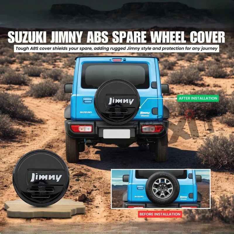 Maruti Suzuki Jimny ABS Spare Wheel Cover (195, 235) – Durable ABS Constructi