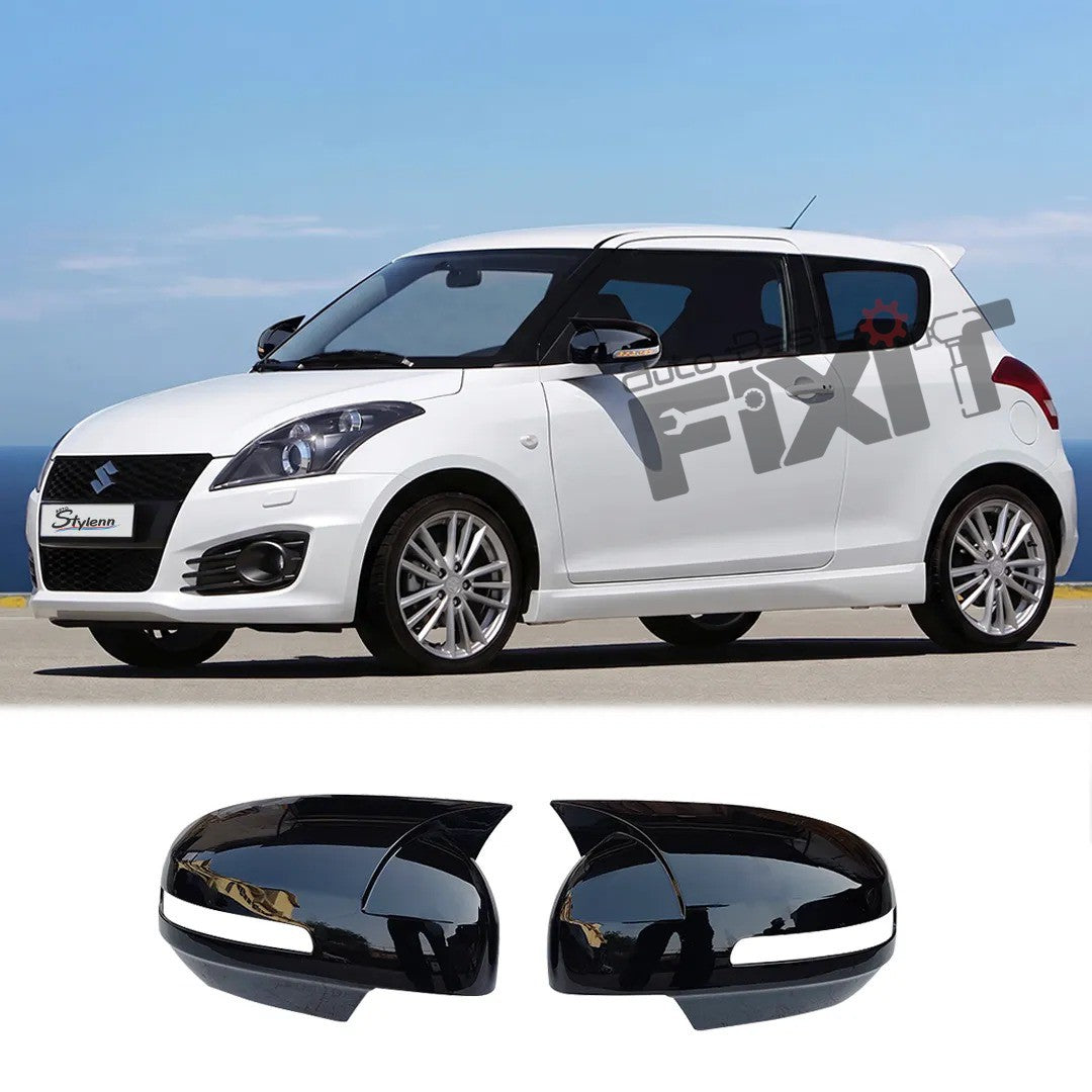 AutoStylenn Maruti Suzuki Swift Batman Style Mirror Cover 2012-2017 For MARUTI SWIFT Compatible with MARUTI Swift Vehicle_6