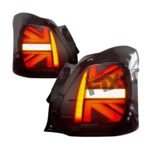 AutoStylenn Maruti Swift Union Jack Style Tail lamp 2018-2023 For MARUTI SWIFT Compatible with MARUTI Swift Vehicle_4