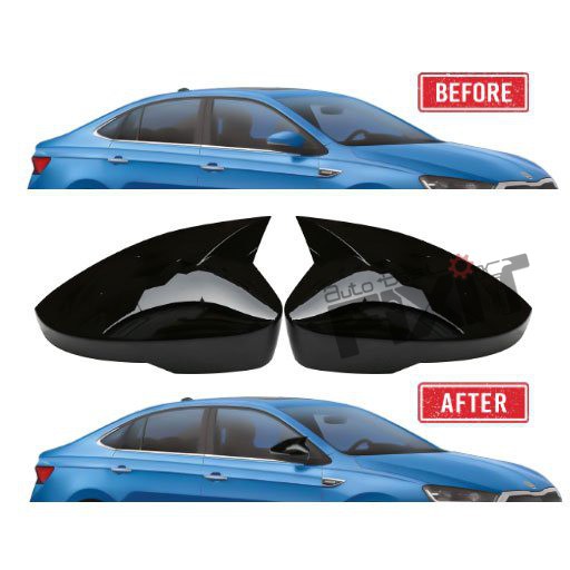 AutoStylenn Skoda Slavia Batman Style Mirror Cover For SKODA SLAVIA Compatible with SKODA Slavia Vehicle_1