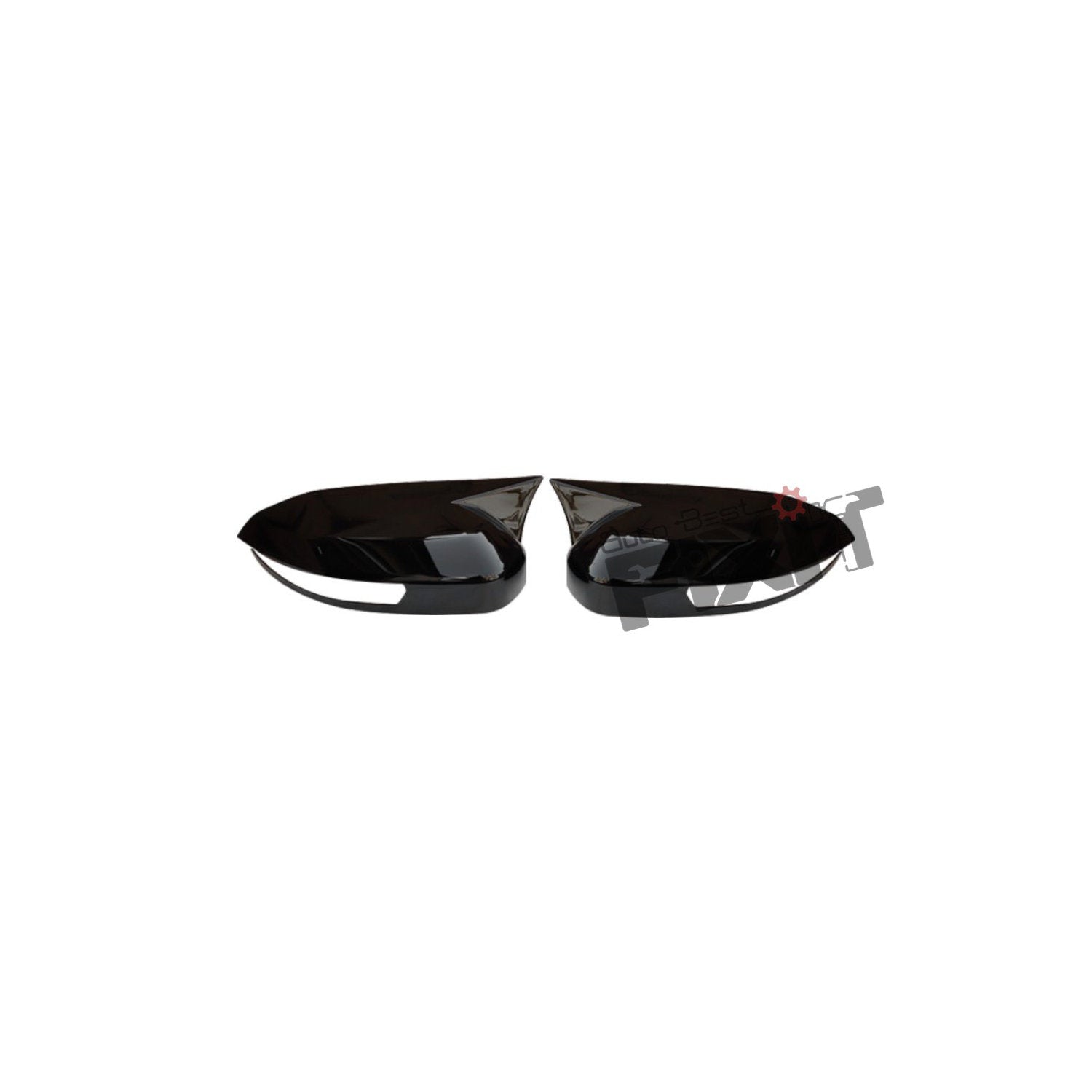 AutoStylenn Tata Harrier 2025 Batman Style Mirror Covers For TATA HARRIER Compatible with TATA Harrier Vehicle