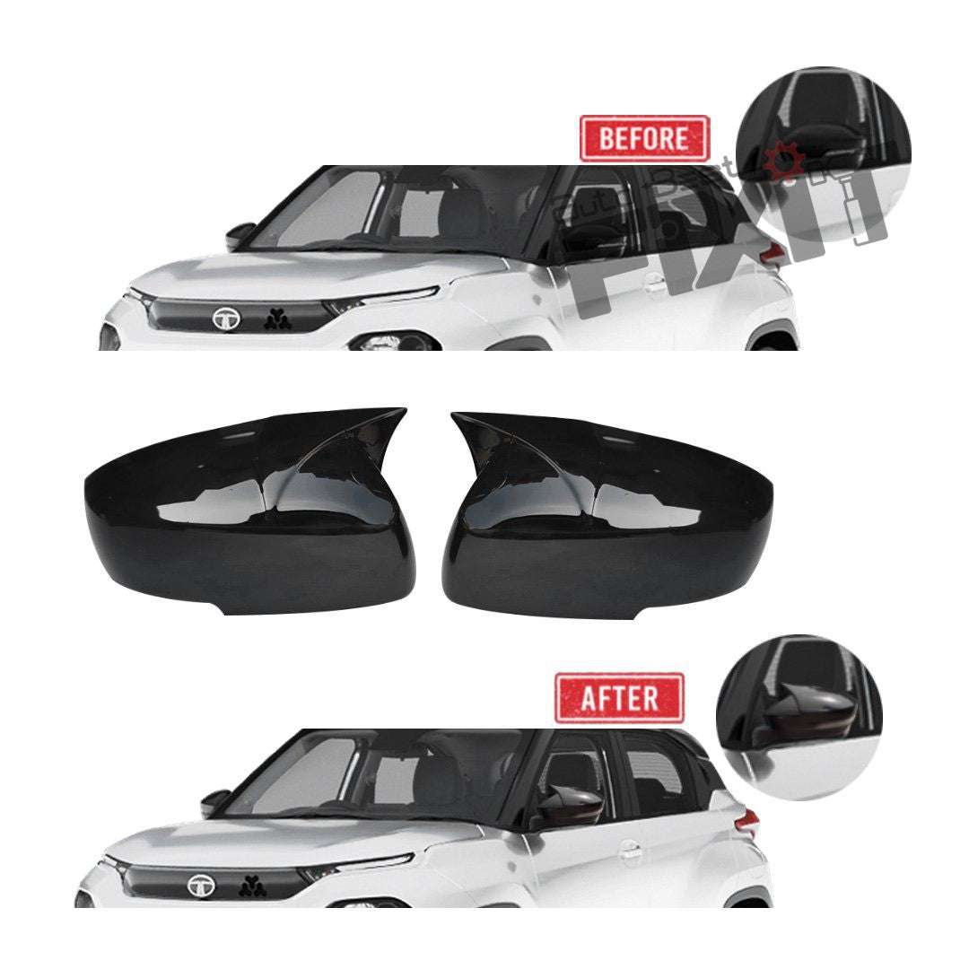 Tata Punch Batman Style Mirror Caps – Easy Installation F