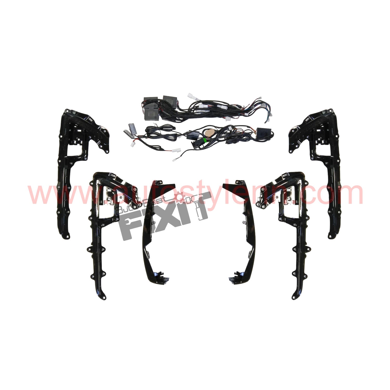 AutoStylenn Toyota Fortuner 2016 Ambient Light Silver / Black For TOYOTA FORTUNER Compatible with TOYOTA Fortuner Vehicle